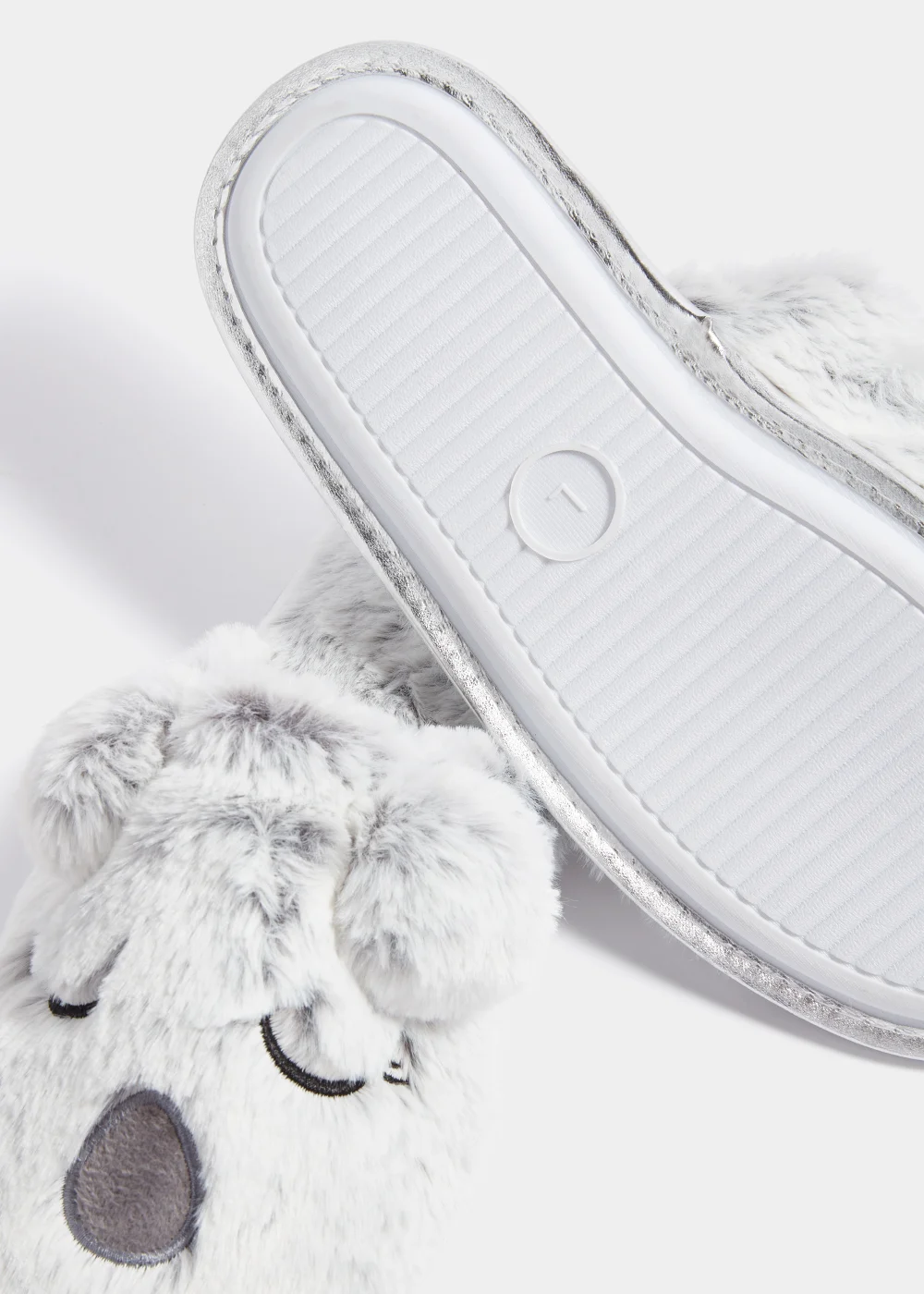Grey Koala Slippers - Small Image 2