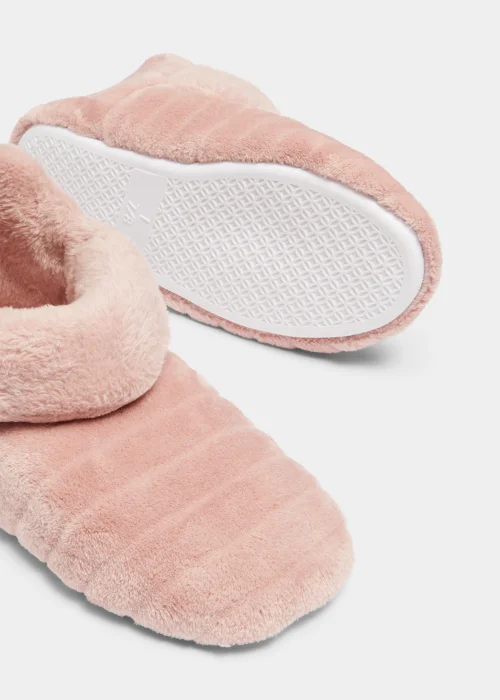 Pink Turnover Boot Slippers - Small Image 2