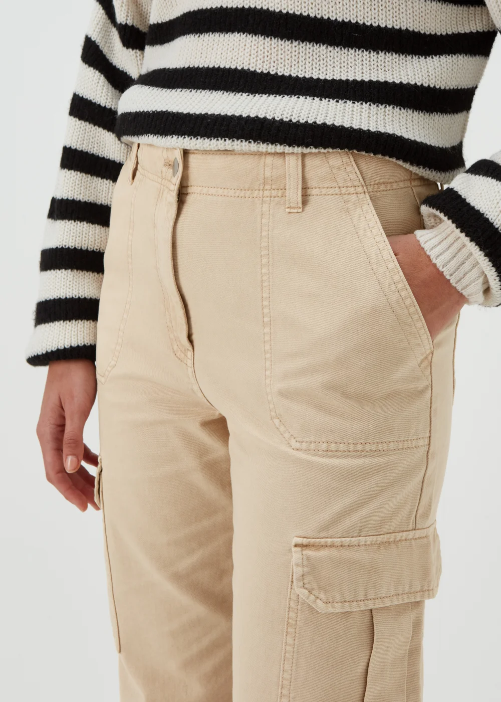 Stone Cargo Trousers - 8 Image 3
