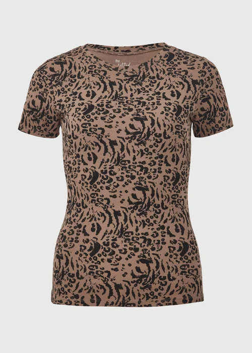 Brown Animal Print T-Shirt - 8 Image 5