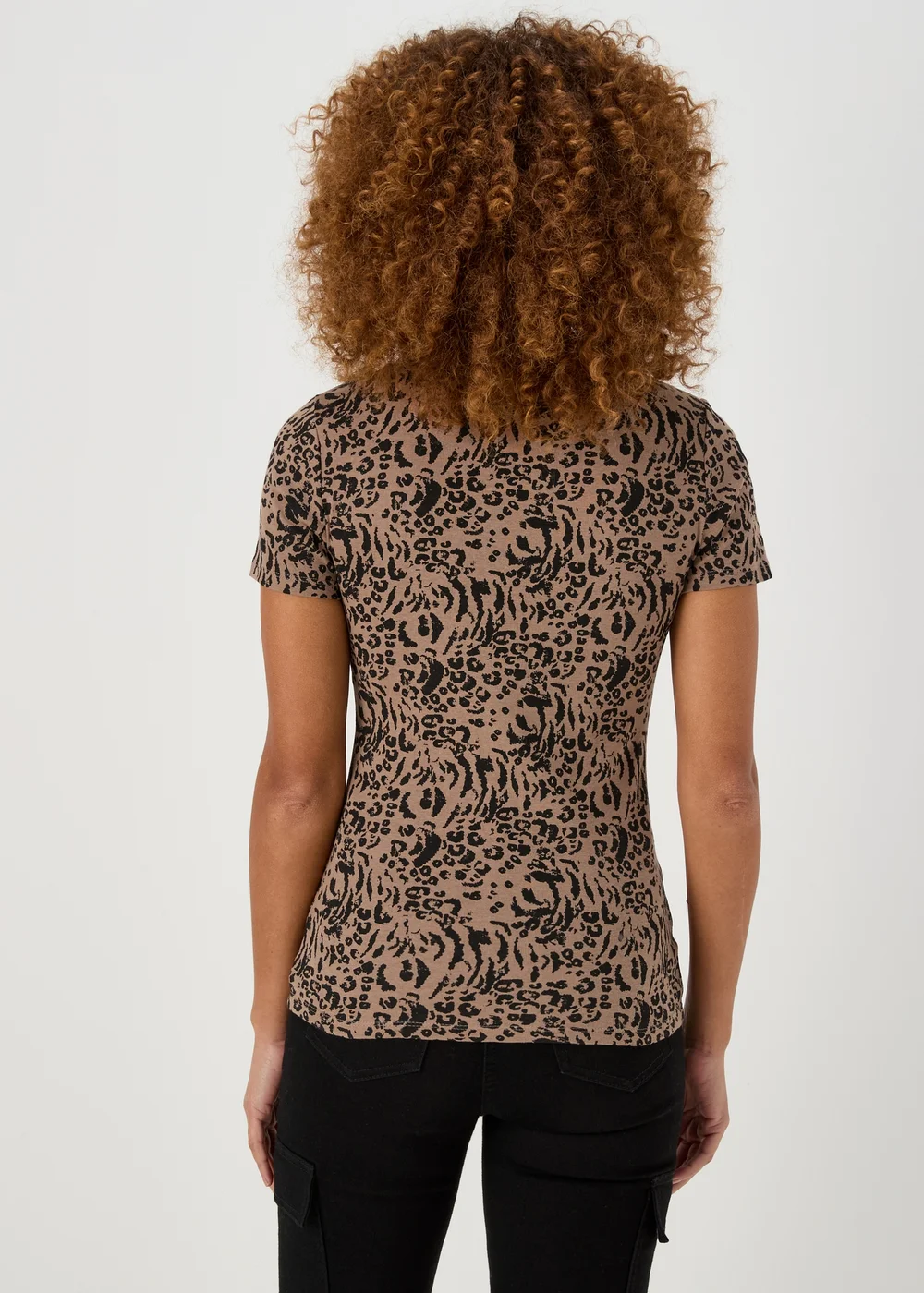 Brown Animal Print T-Shirt - 8 Image 2