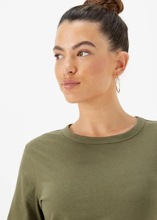 Khaki Long Sleeve T-Shirt - 8 Image 3