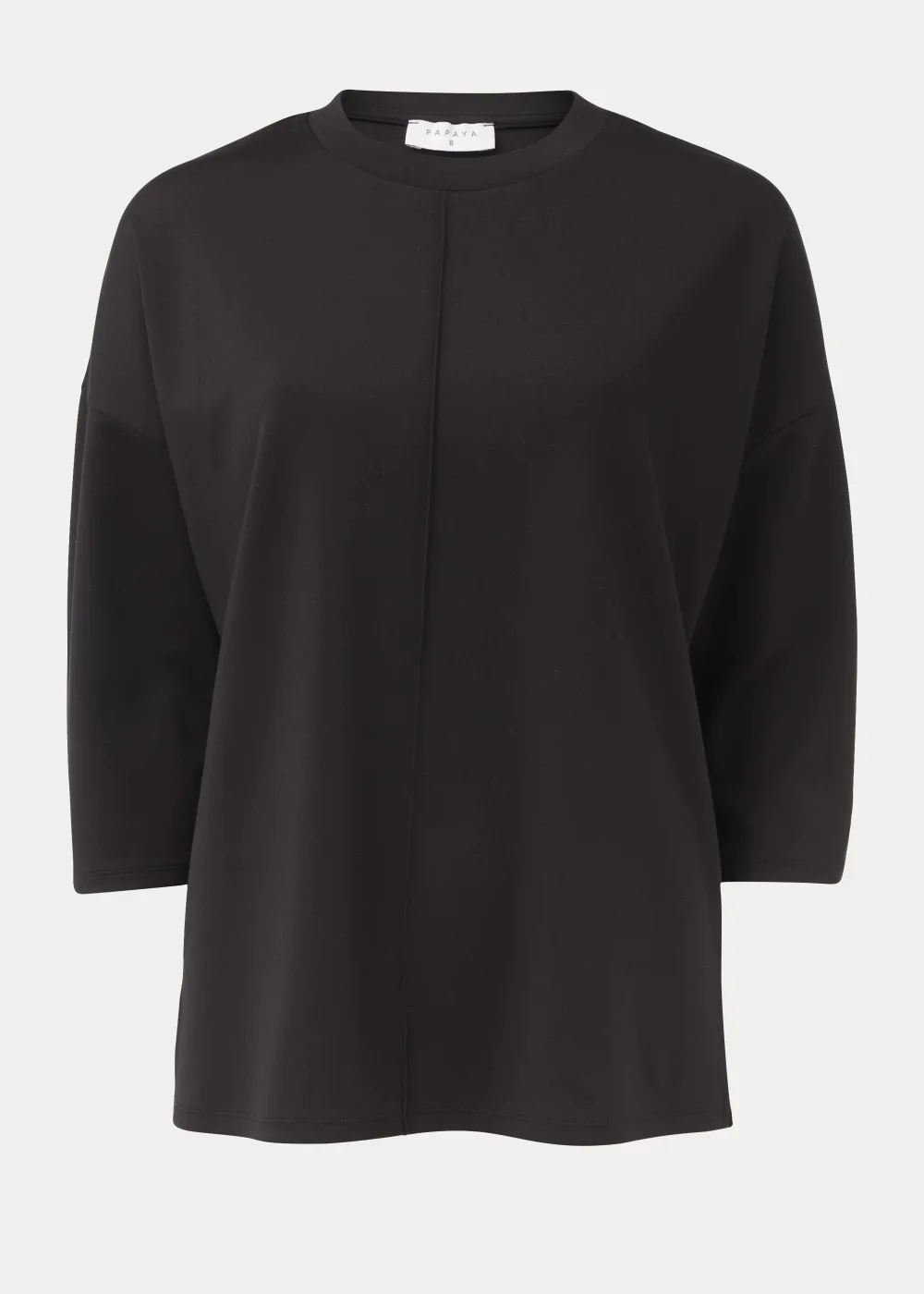 Black Ponte 3/4 Sleeve Top - Size 8 Image 5