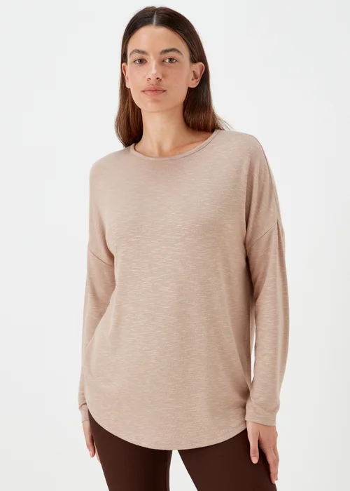 Brown Crew Neck Top - S Image 1