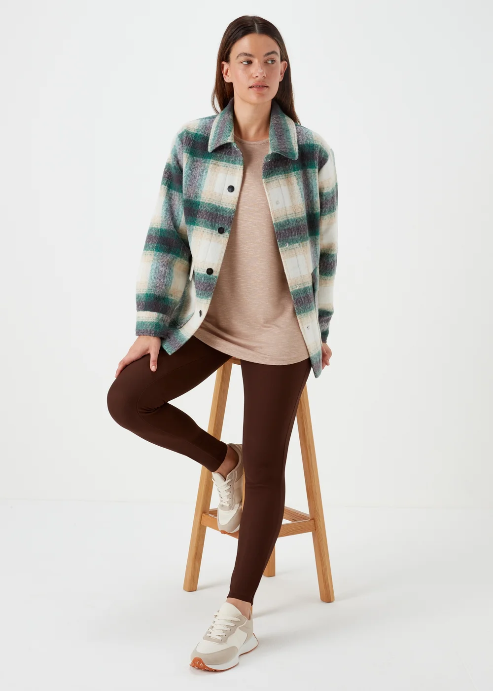 Brown Crew Neck Top - S Image 4