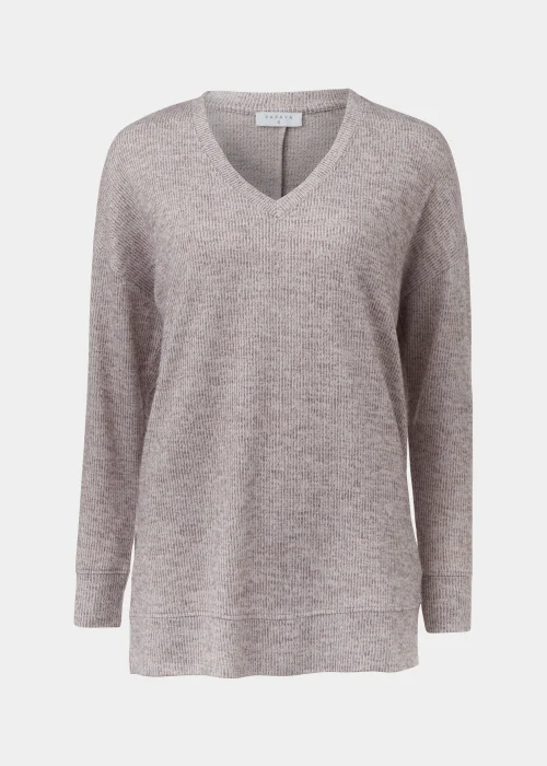 Beige V-Neck Top - S Image 5