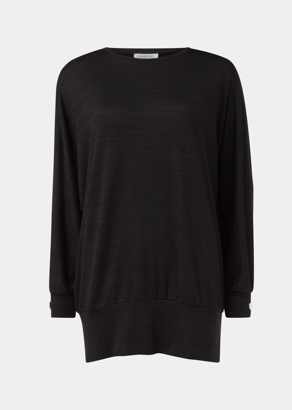 Black Longline Top - Small Image 5