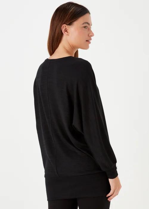 Black Longline Top - Small Image 2