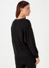 Black Longline Top - Small Image 2