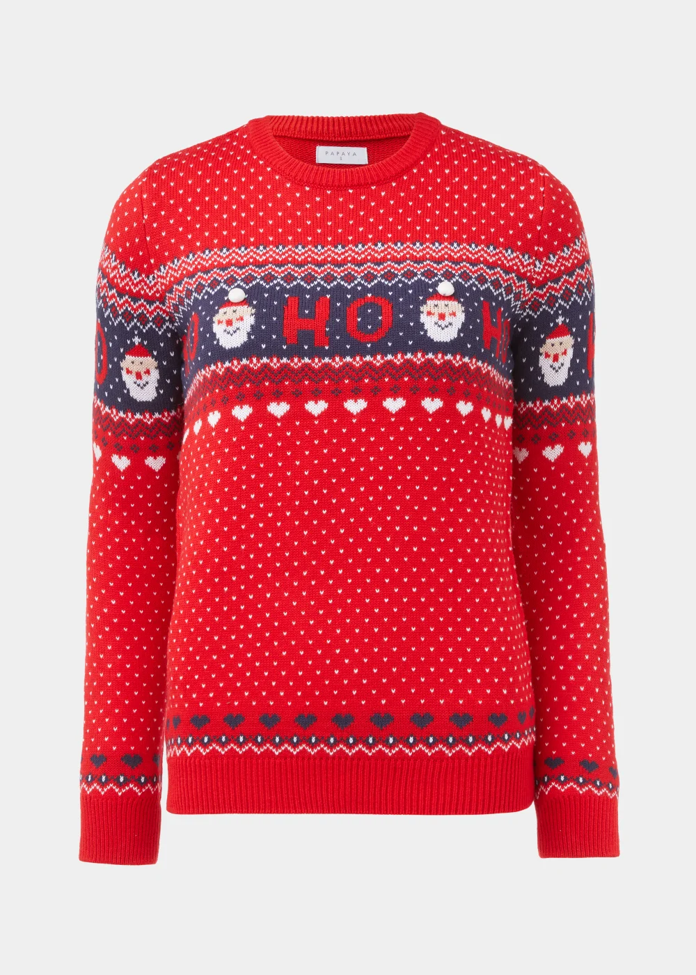 Red Christmas Santa Knitted Jumper - XS Image 5