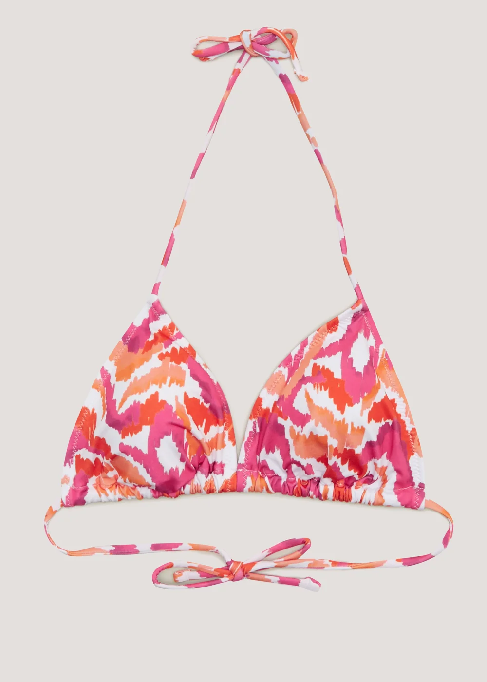Orange Tie Dye Triangle Bikini Top - Size 8 Image 1