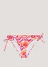 Orange Tie Dye Triangle Bikini Bottoms - Size 8 Image 4