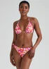 Orange Tie Dye Triangle Bikini Bottoms - Size 8 Image 1