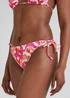 Orange Tie Dye Triangle Bikini Bottoms - Size 8 Image 3