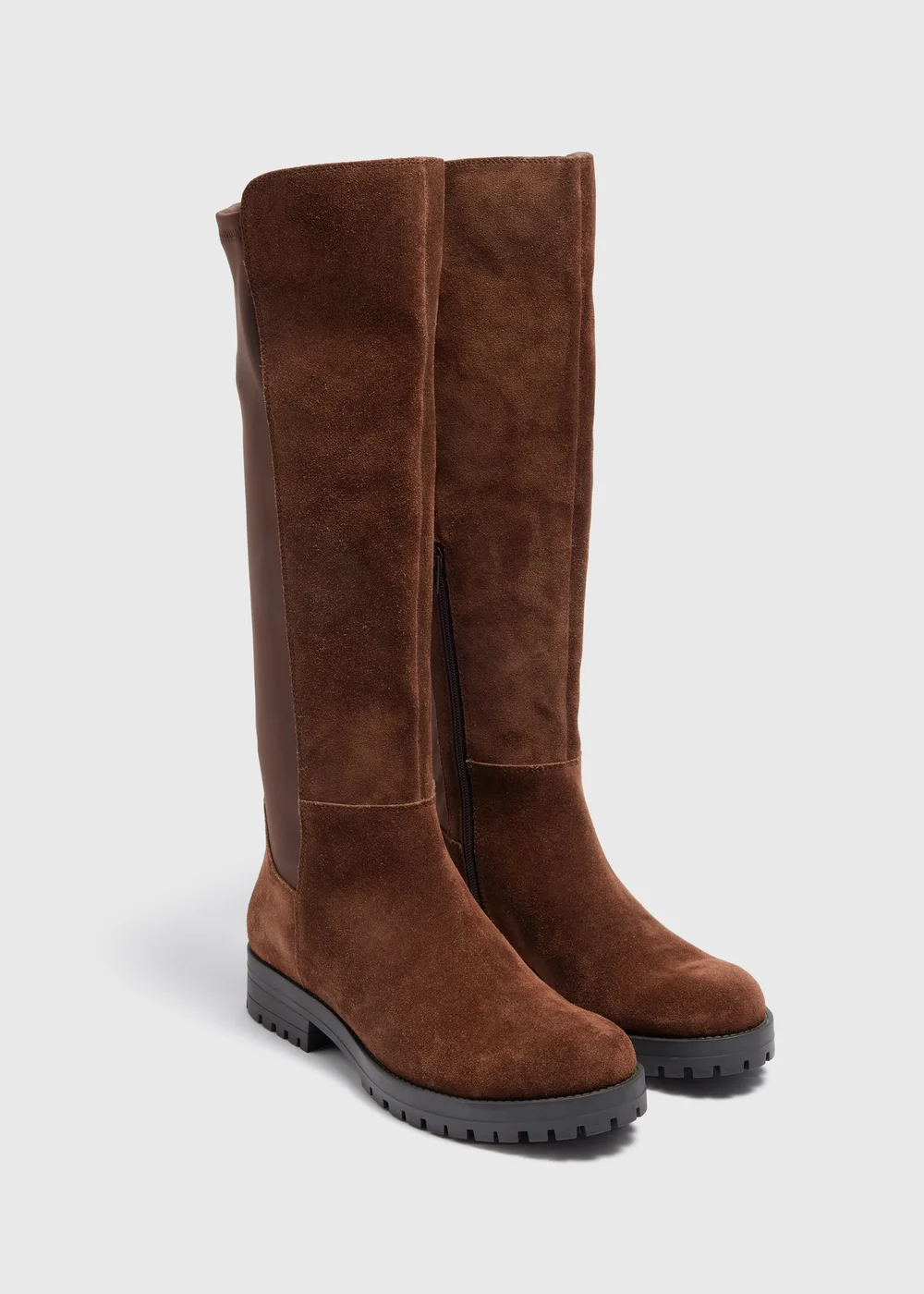 Mink Suede Knee High Boots - Size 3 Image 1