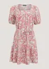 Coral Paisley Print Mini Dress - 8 Image 5