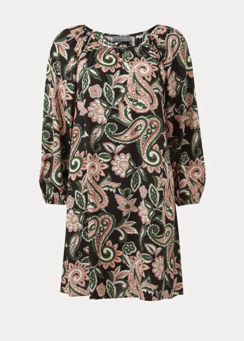 Multicoloured Floral Print Viscose Mini Dress - 8 Image 5