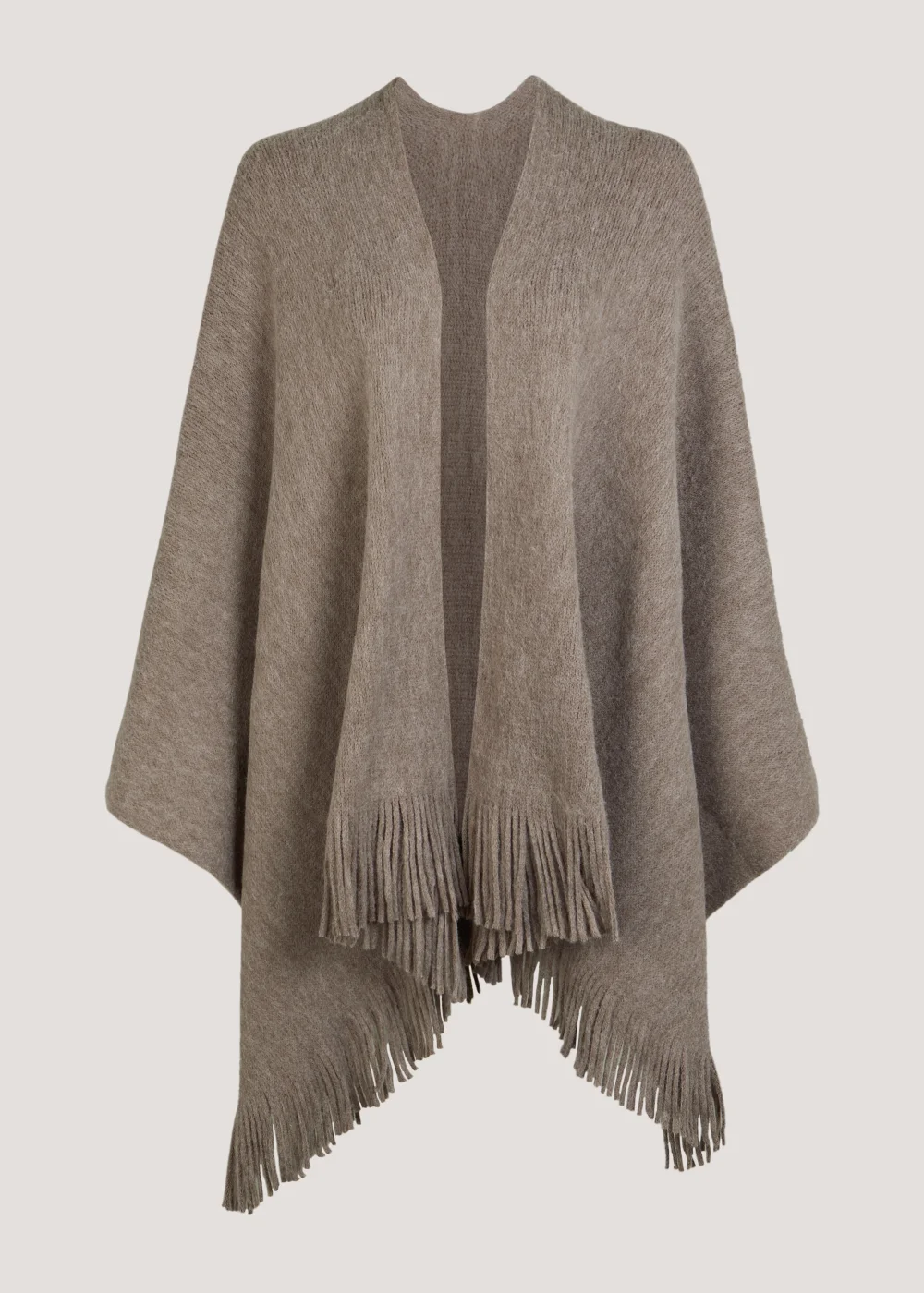 Oatmeal Brushed Shawl Image 1