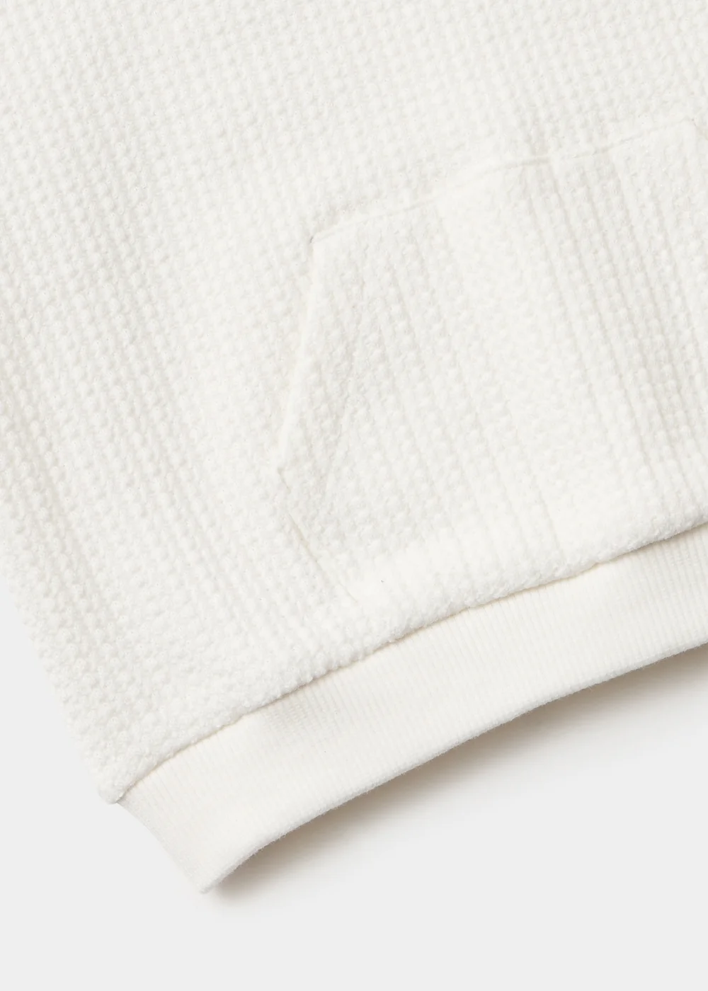 Baby Ecru Waffle Sweatshirt (Newborn-23mths) - 0-3 months Image 2