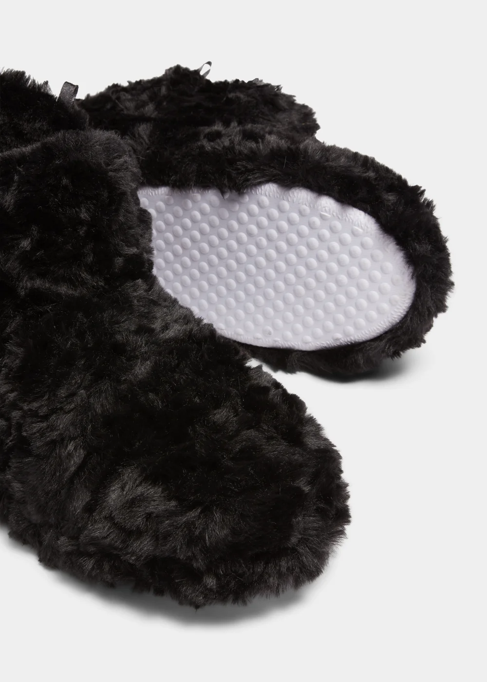 Black Short Boot Slippers - Small Image 2