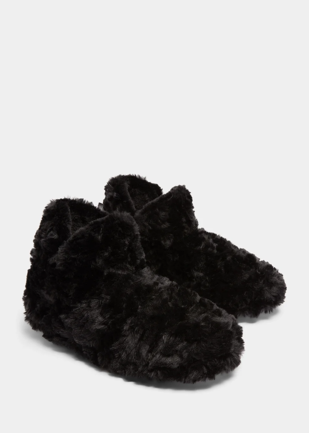 Black Short Boot Slippers - Small Image 1