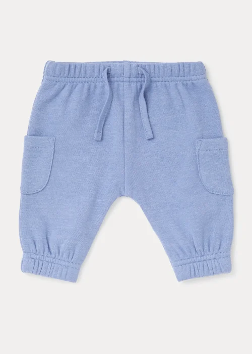 Baby Blue Cargo Joggers (Newborn-18mths) - Newborn Image 1