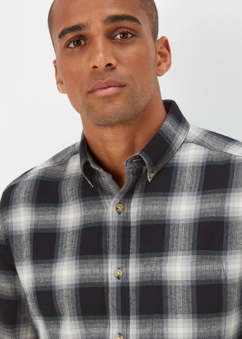 Black Check Long Sleeve Shirt - Small Image 3