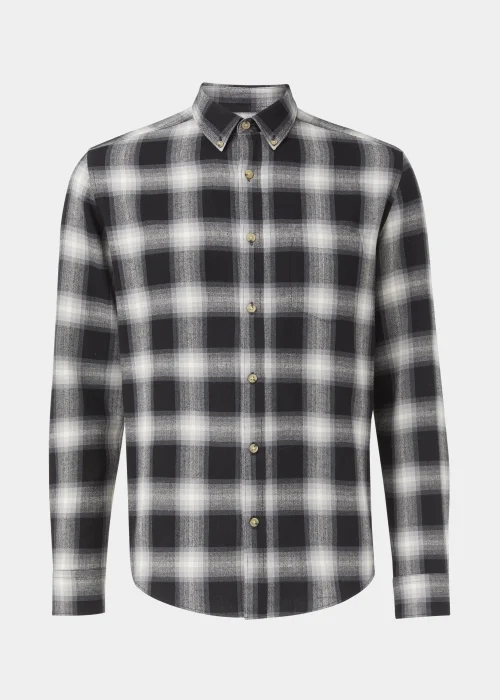 Black Check Long Sleeve Shirt - Small Image 5