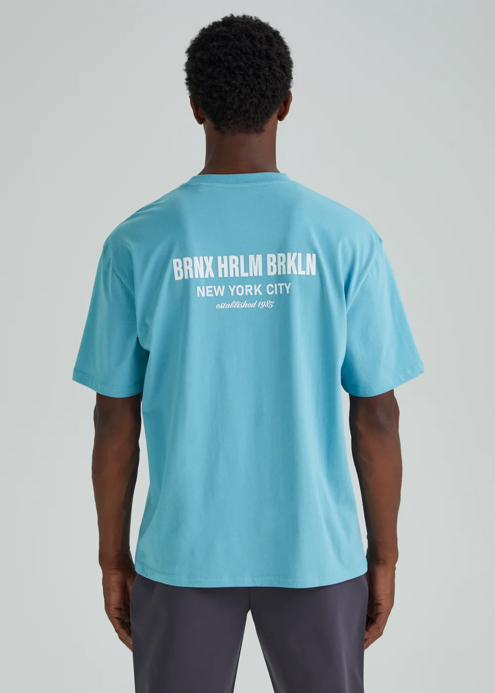 US Athletic Teal NYC Embroidered T-Shirt - Extra small Image 2