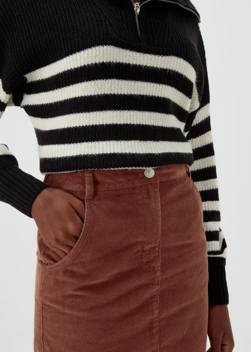 Papaya Petite Brown Cord Skirt - 6 Image 3