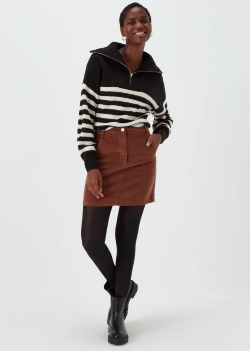 Papaya Petite Brown Cord Skirt - 6 Image 1