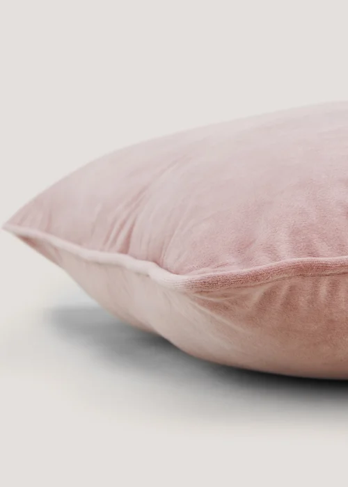 Pink Large Velvet Cushion Image 2