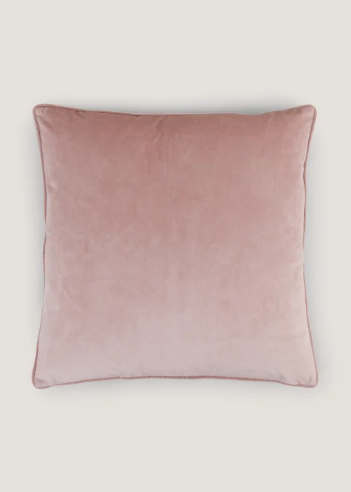 Pink Large Velvet Cushion Image 1