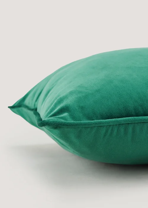Green Large Velvet Cushion (55ccm x 55cm) Image 2