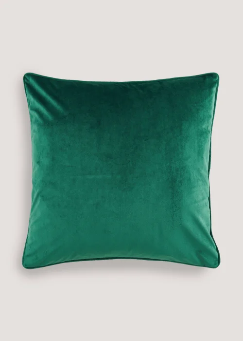 Green Large Velvet Cushion (55ccm x 55cm) Image 1