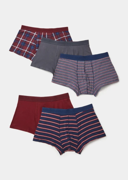 5 Pack Plain & Print Hipsters - Small Image 1