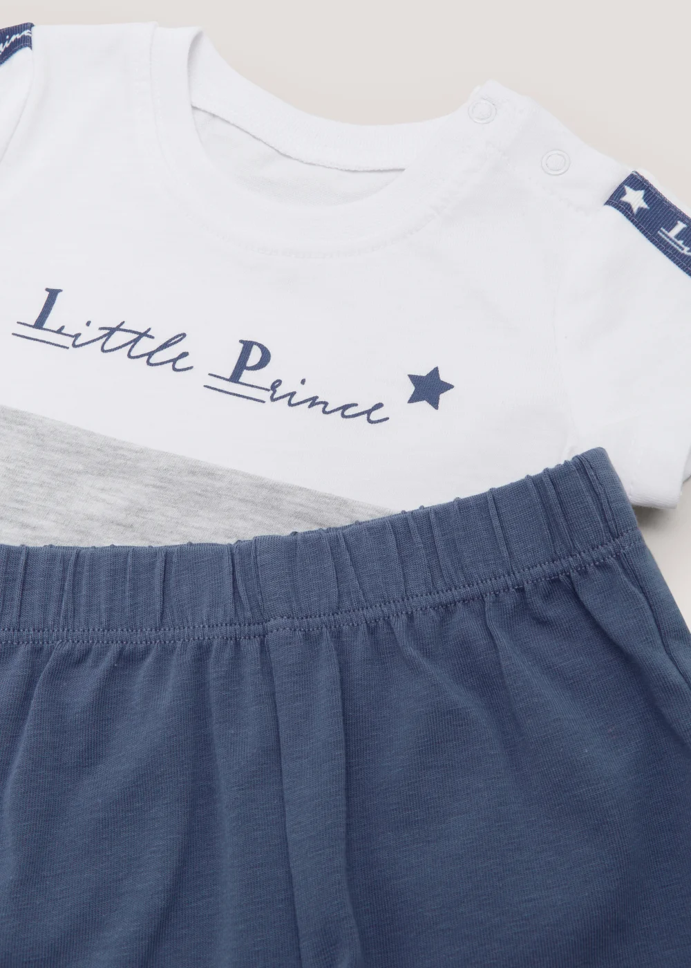 Baby Blue T-Shirt & Shorts Set (Newborn-23mths) - Age 0 - 3 Months Image 2