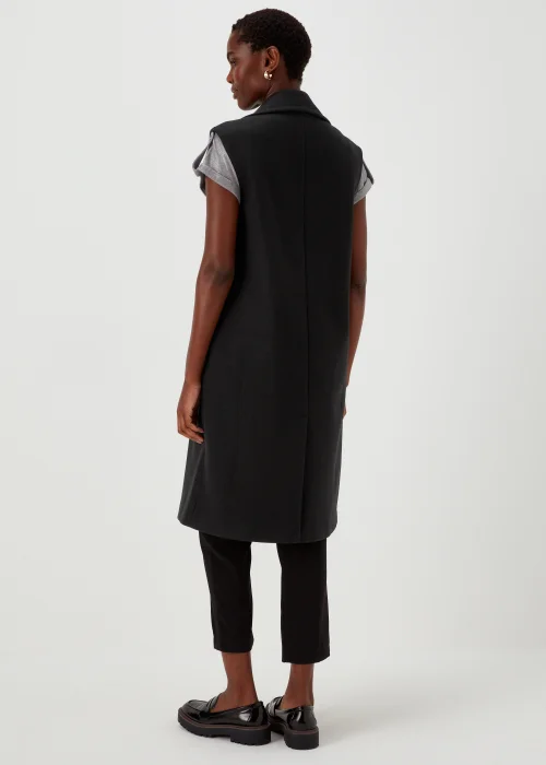 Black Sleeveless Coat - 8 Image 2