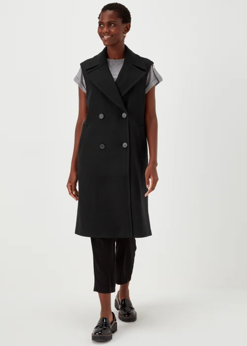 Black Sleeveless Coat - 8 Image 1
