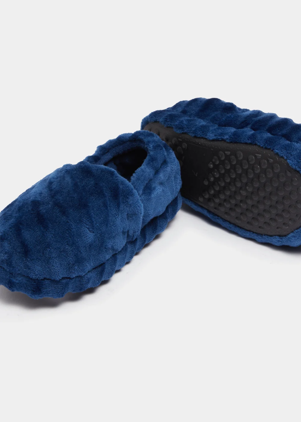 Boys Navy A-Line Slippers (Younger 4-12) - Size 4 Infants Image 2