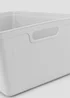 Grey Large Plastic Storage Tray (33.5cm x 26cm x 15cm) Image 2