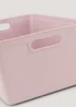 Pink Large Plastic Storage Tray (33.5cm x 26cm x 15cm) Image 2