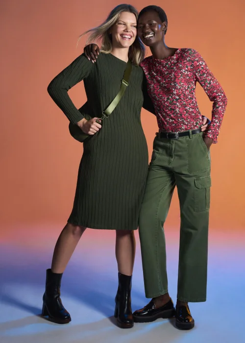 Khaki Cargo Trousers - Size 8 Image 6