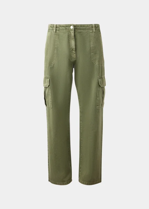 Khaki Cargo Trousers - Size 8 Image 5