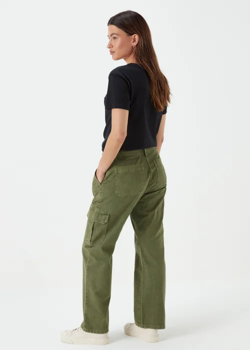 Khaki Cargo Trousers - Size 8 Image 2