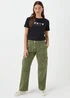 Khaki Cargo Trousers - Size 8 Image 1