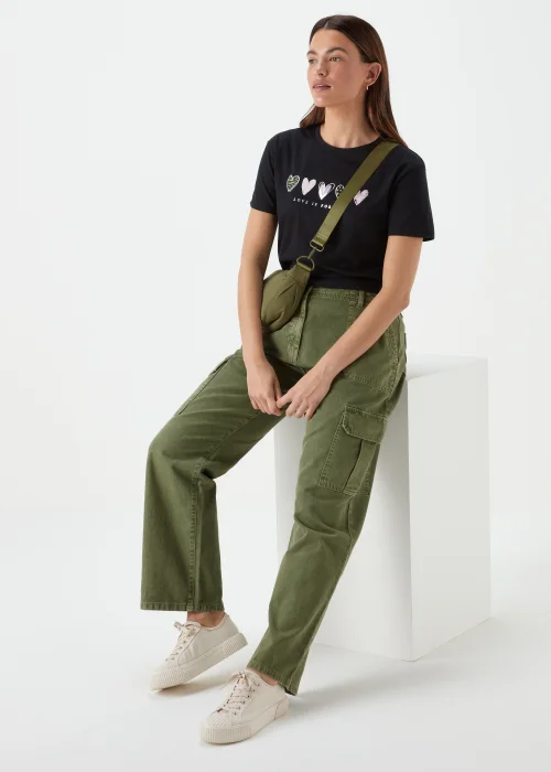 Khaki Cargo Trousers - Size 8 Image 4