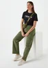Khaki Cargo Trousers - Size 8 Image 4