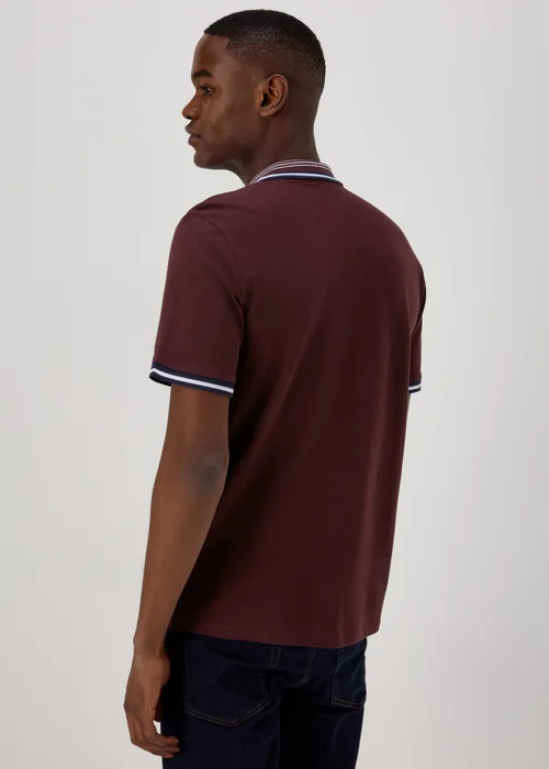 Red Tipped Polo Shirt - S Image 2