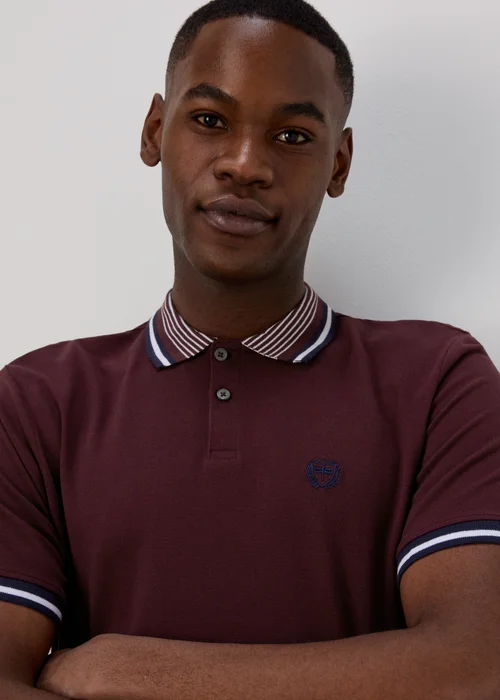 Red Tipped Polo Shirt - S Image 3